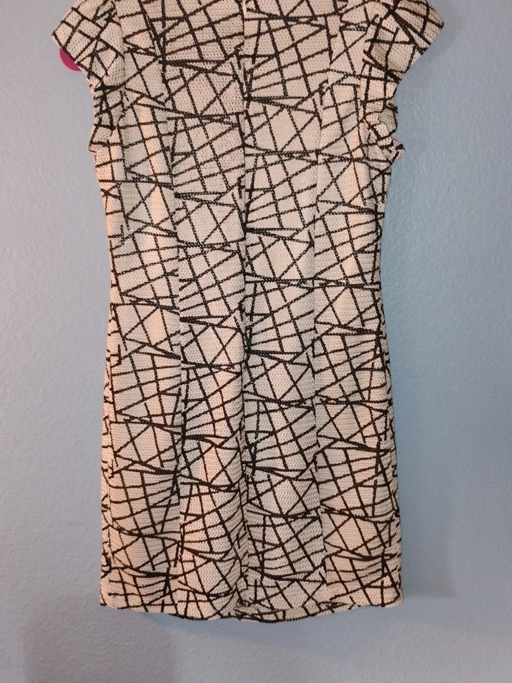 Isabel Marant Black and White Abstract Line Mini Dress - Picture 2 of 4